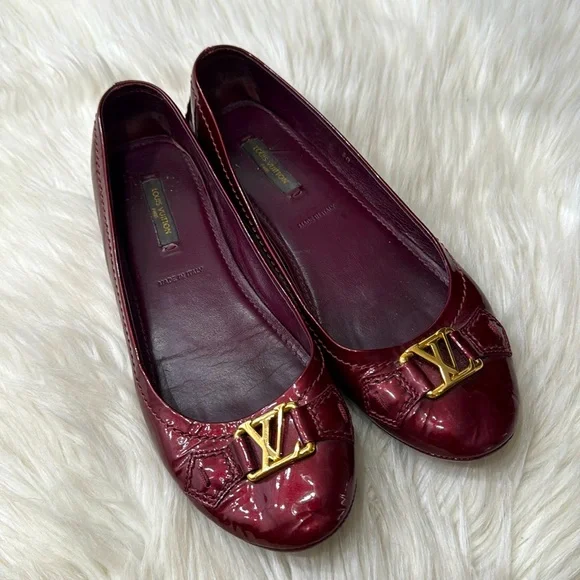 LOUIS VUITTON Vernis Oxford Ballerina Flat - Picture 1 of 16